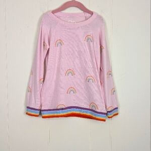 Chaser Pink Rainbow Long Sleeve Tee Shirt
